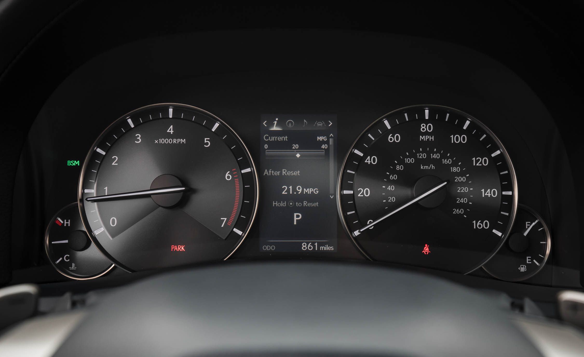 2017 Lexus GS200t Interior View Speedometer Instrument Cluster (View 5 of 26)