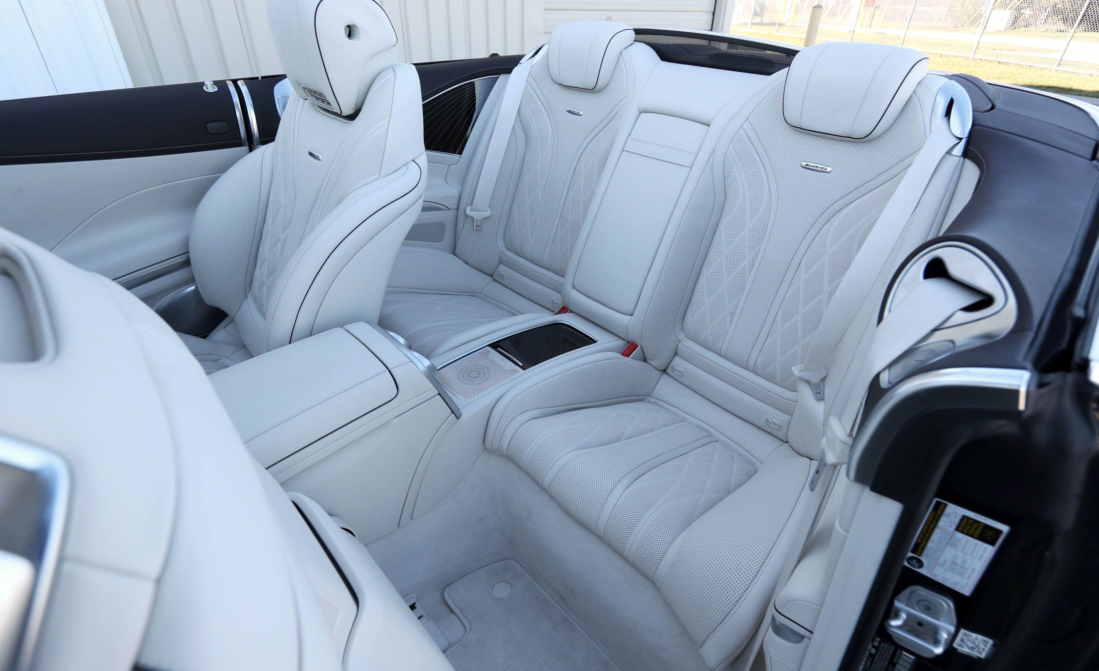 2017 Mercedes Amg S63 Cabriolet Interior Seats Rear Passengers (View 20 of 38)