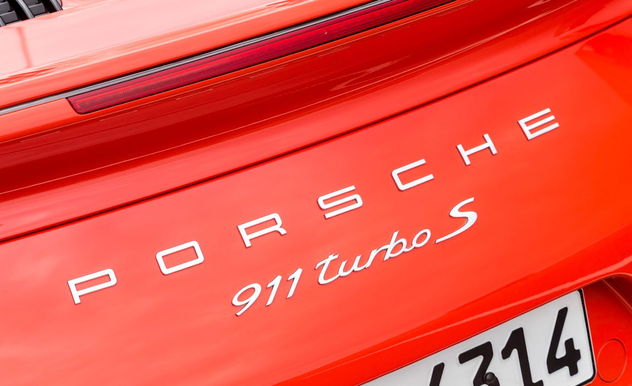 2017 Porsche 911 Turbo S Red Exterior View Rear Badge (View 26 of 58)