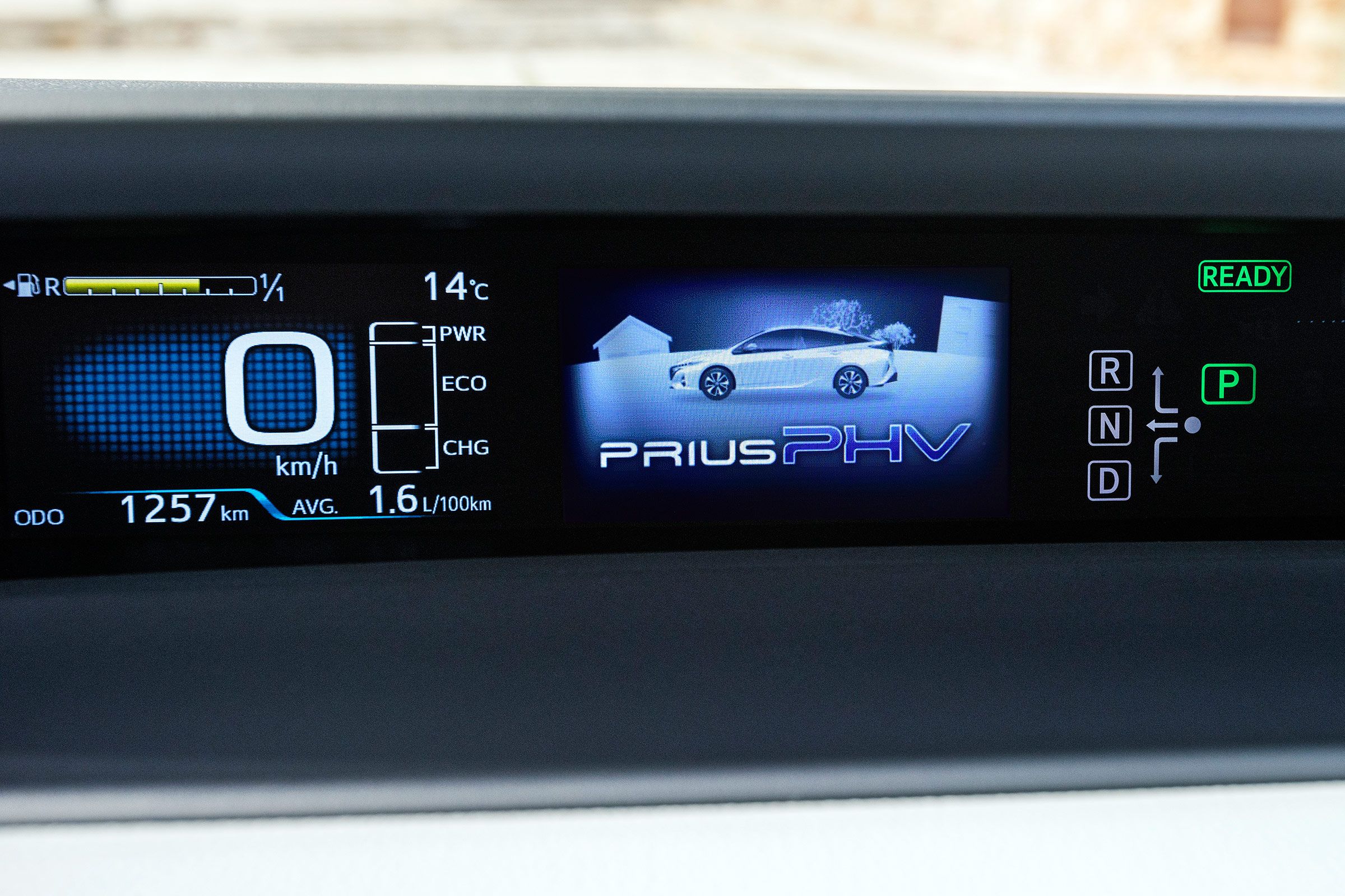 2017 Toyota Prius Blue Interior View Speedometer Instrument Cluster (View 56 of 64)