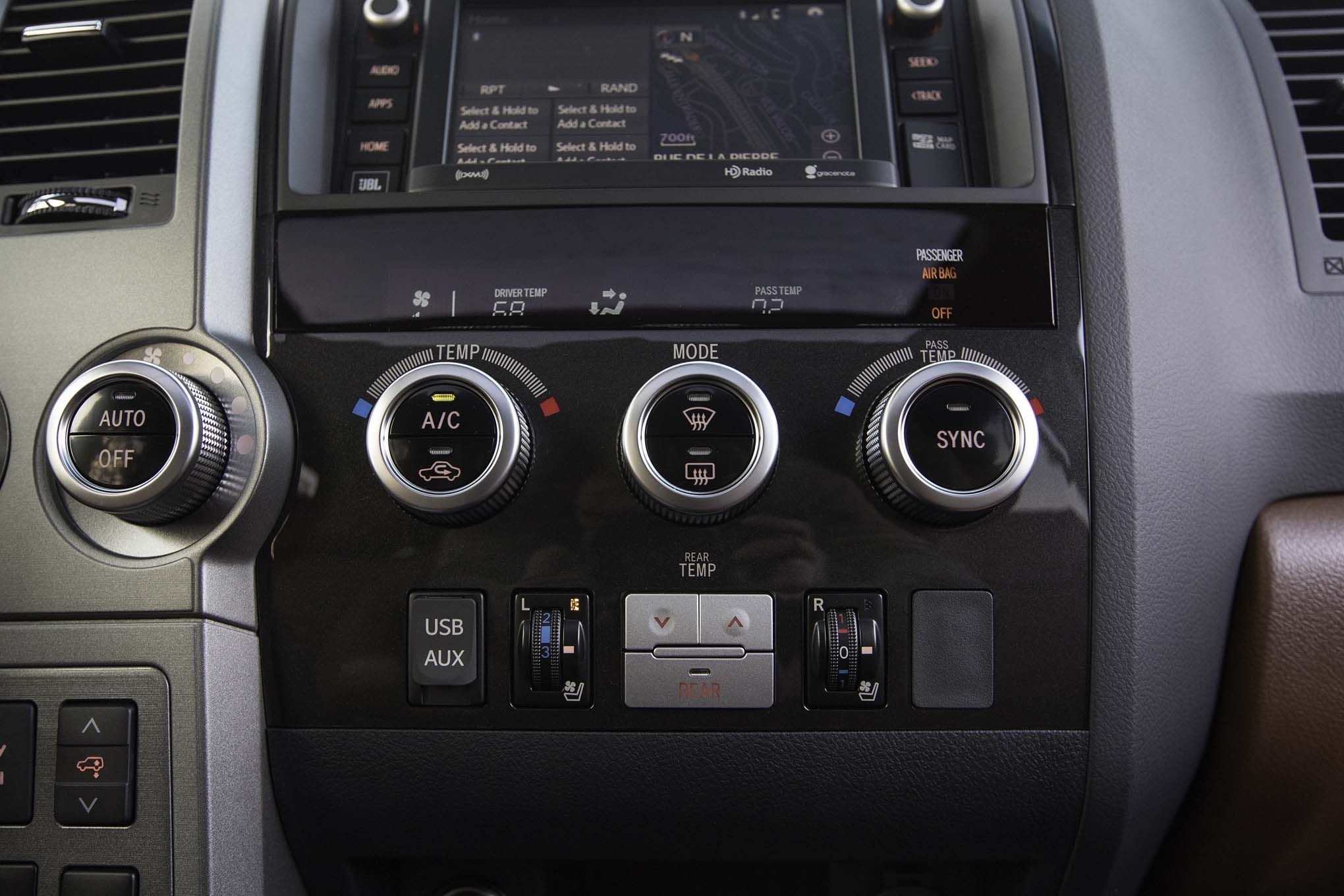 2017 Toyota Sequoia 4×4 Platinum Interior View Climate Control (View 24 of 26)