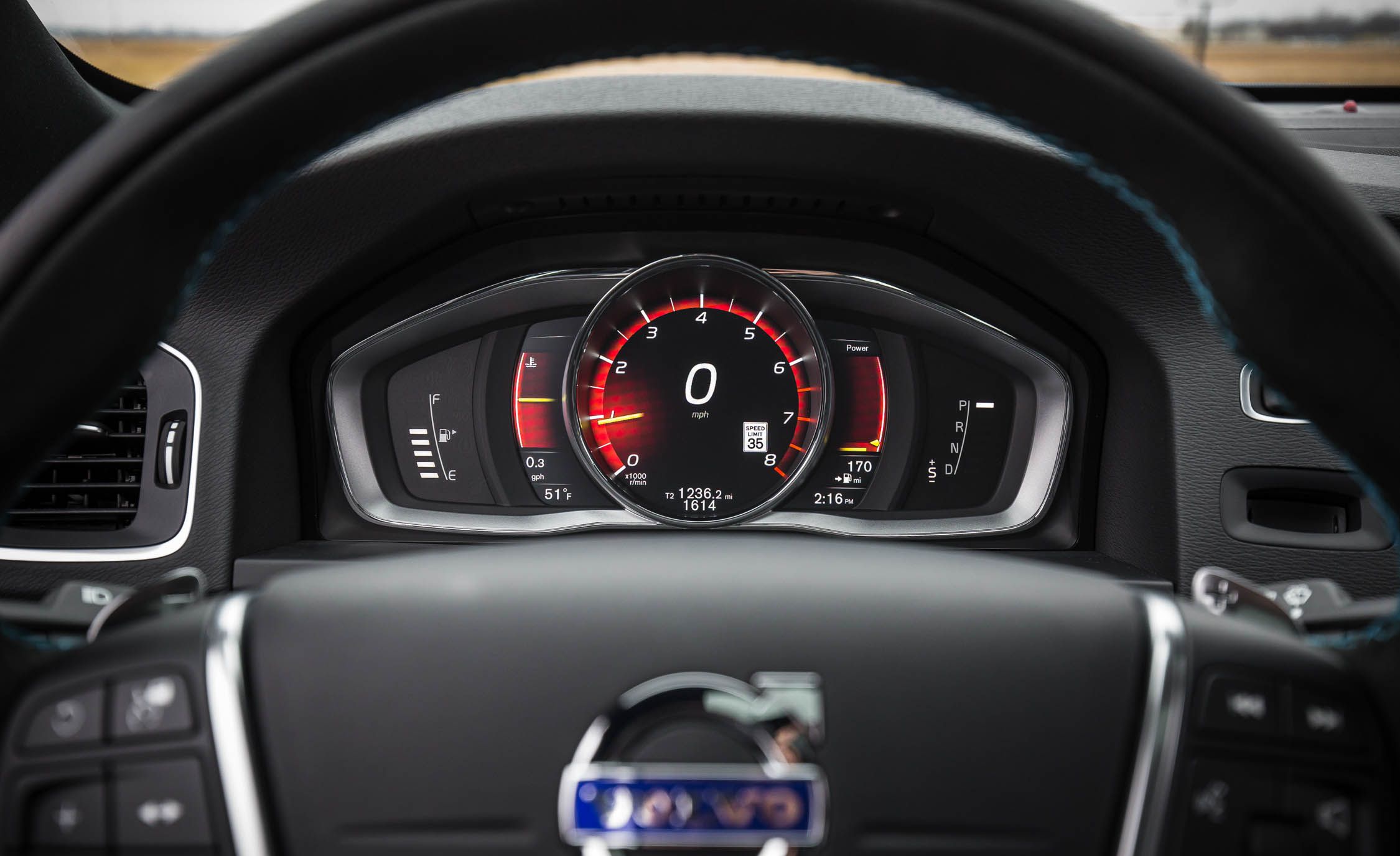 2017 Volvo V60 Polestar Interior View Speedometer Instrument Cluster (View 39 of 53)