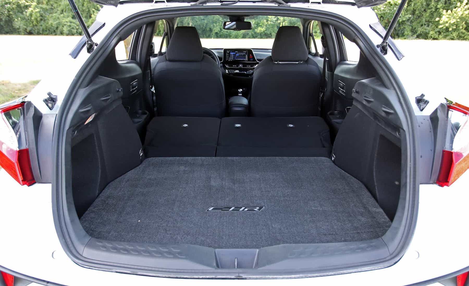 2018 Toyota C Hr Xle Premium Interior View Rear Cargo Seats Folded (View 19 of 52)